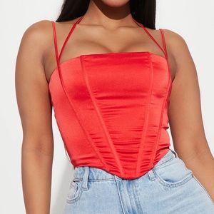 Corset style top